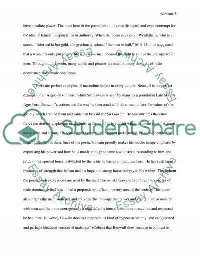 Sir gawain and the green knight essay examples