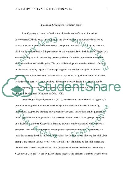 Reflection paper on becoming a teacher essay